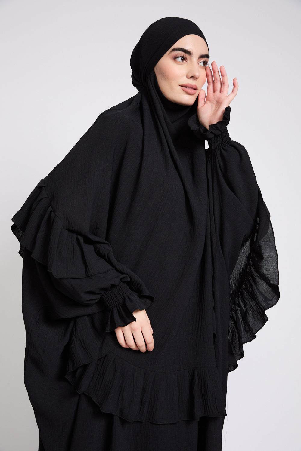 Abaya with Khimar Set - Forest - Image 3